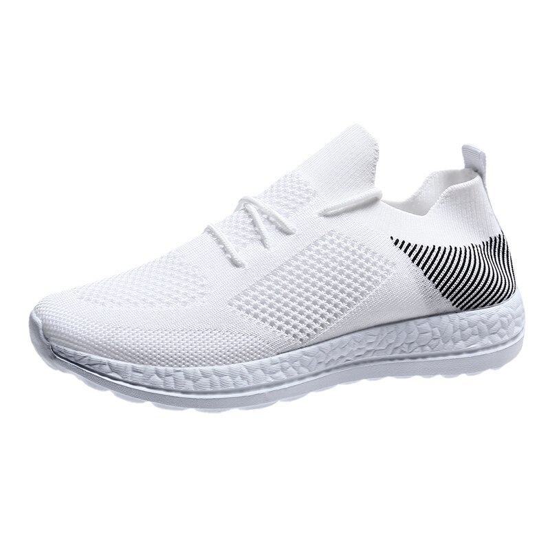 Bjakin Summer Woman Running Shoes Hollow Upper Breathable Sneakers Air Mesh Lightweight Sport Athletic Shoe Female Large Size 43: White / 8.5