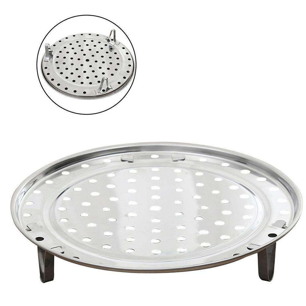 Kjøkken rustfritt stål damperstativ dampet risdumplings dampet brød fortykket spjeld 18-26cm spjeld