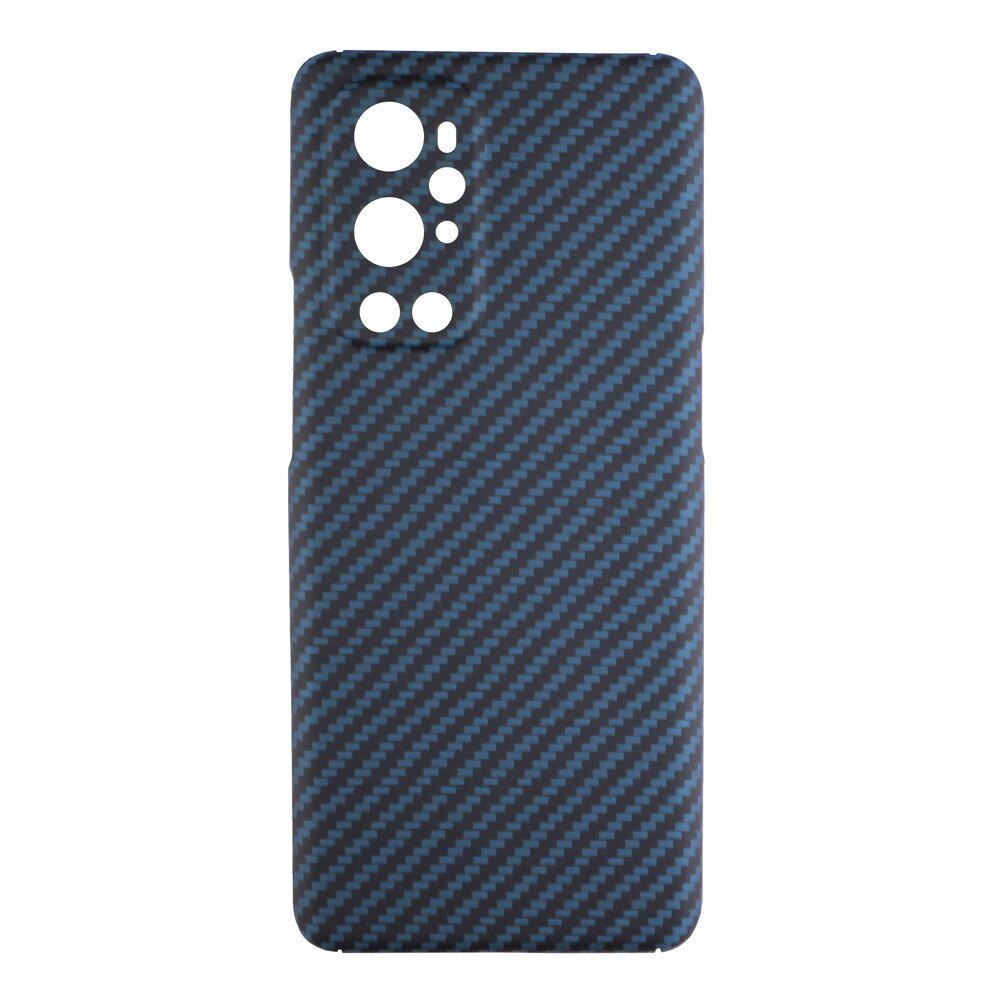 etui na telefon z włókna węglowego ytf-węgiel robić OnePlus 9 zawodowiec włókno aramidowe pokrowiec na telefon ultra-cienki pokrowiec ochronny OnePlus 9 5G: OnePlus 9 Pro / niebieski(Fine hole)