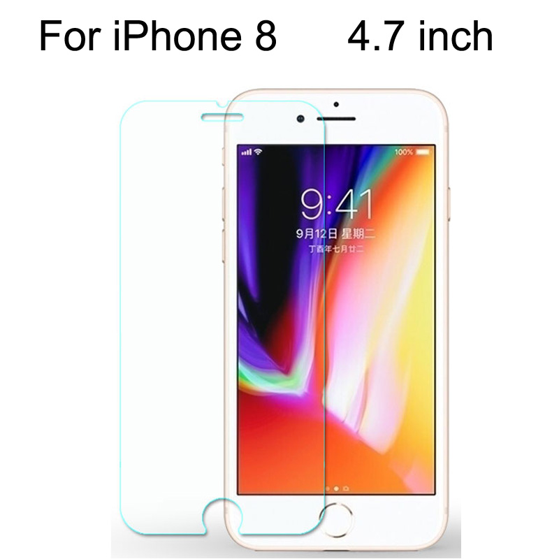 2 pièces En Verre Trempé Film Pour iPhone XS MAX 4 4s 5 5s SE 5c X XR protecteur D'écran Pour iPhone 7 8 6 6s Plus 7 Verre Protecteur: For iphone 8 / 1 Piece