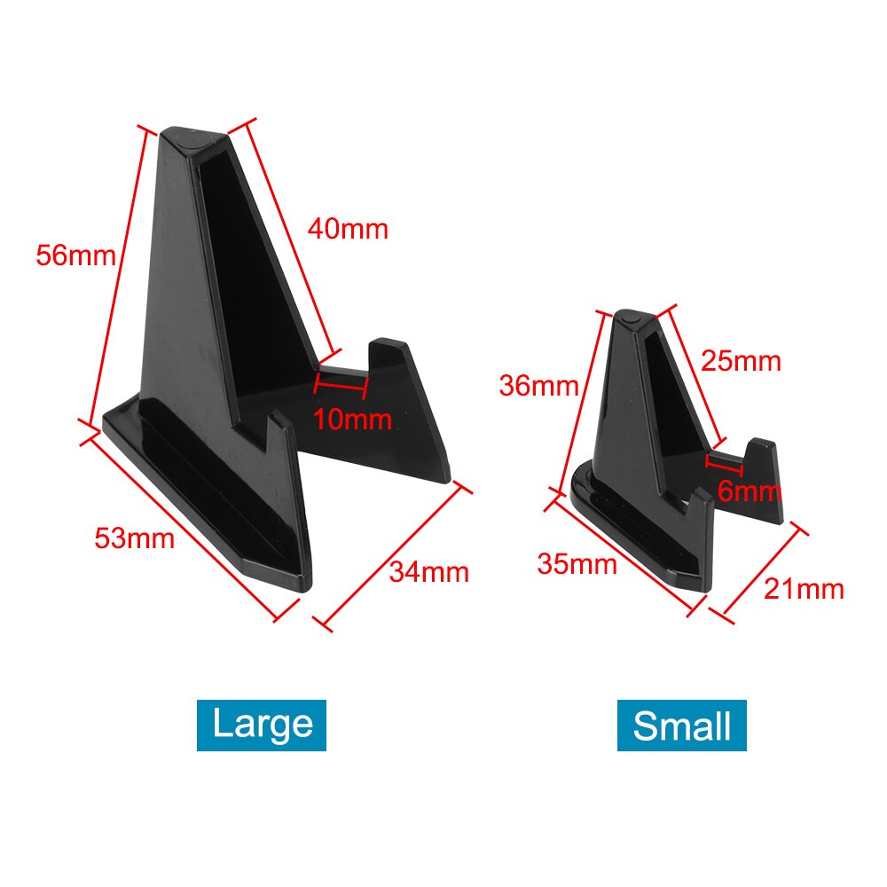 HILIFE Collection Coin Storage Rack Postcard Display Medal Shelf 10pcs Mini Coin Display Easel Holder Acrylic Stands