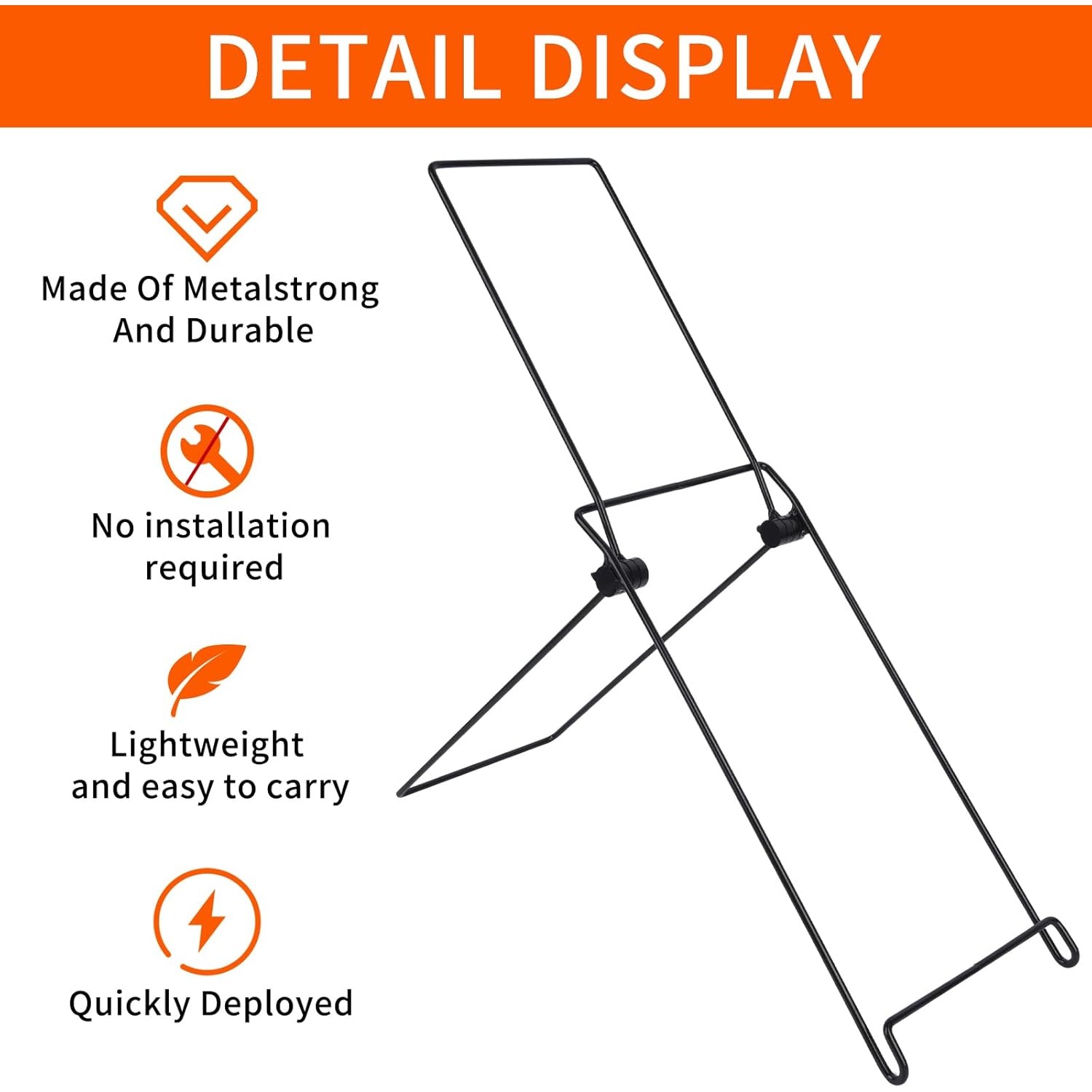 2 Pack Solar Panel Stand Garden Solar Panel Stand Holder Steel Panel Mobile Rack Foldable Solar Panel Support Lightweight