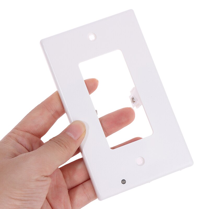 1PC Outlet Wall Plate With LED Night Lights Outlet Cover Duplex Wall Plate