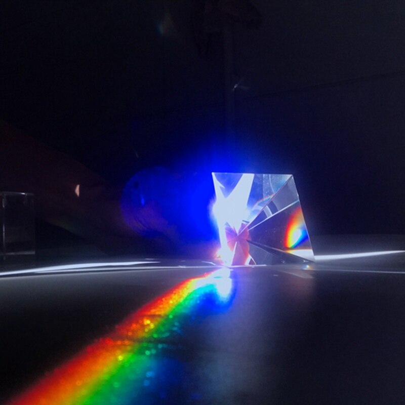 100mm Crystal Optical K9 Glass Pyramid Prism Rainbow Photography Rainbow Prism