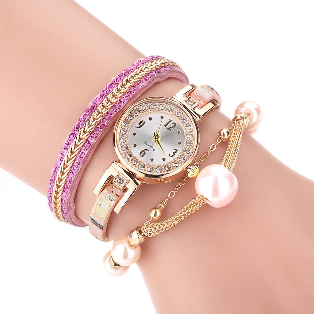 Women Vintage Water Pendant Bracelet Dial Analog Quartz Wrist Watch Bracelet Watch Reloj Mujer Montre Femme: B