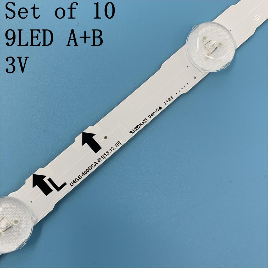 100% neue Original 10 Teile/satz LED-hintergrundbeleuchtung streifen D4GE-400DCA-R1 R2 D4GE-400DCB-R1 R2 für CY-GH040CSLV5H