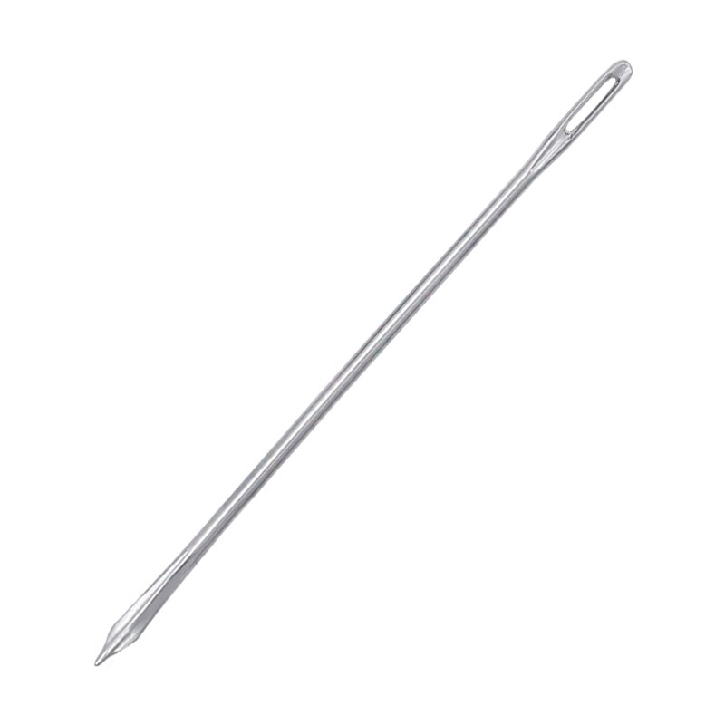 LMDZ 20pcs 7.5cm Handmade Leather Stitching Sewing Needle Stainless Steel Needle Sofa Needle Leather DIY Craft Tools With Bottle