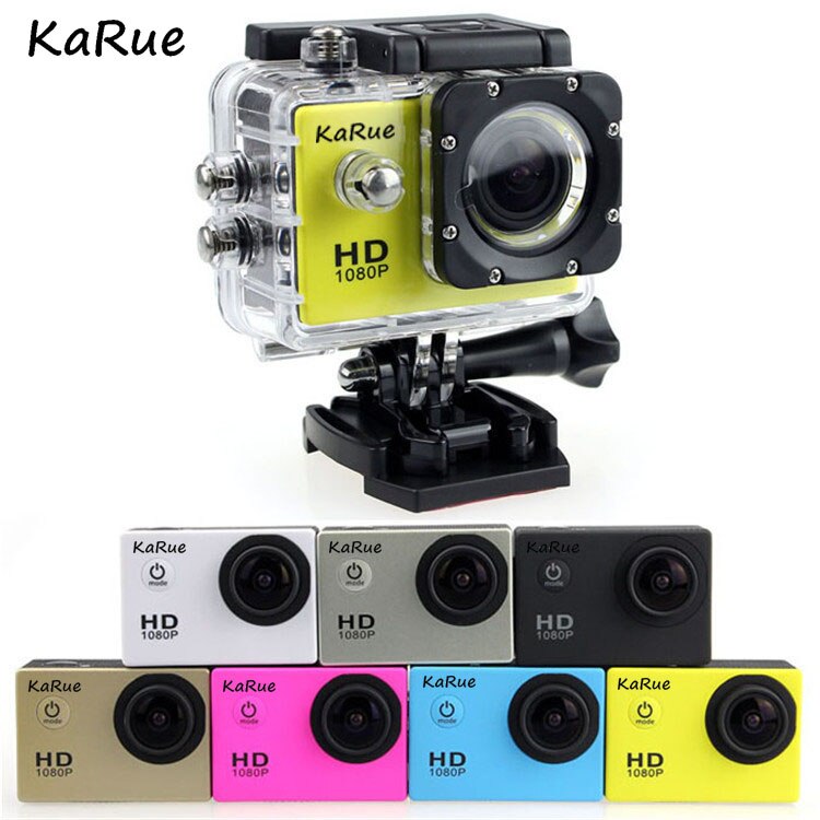 KaRue Action camera 2.0" 90D underwater waterproof Helmet Cam Camera Sport Cam 720P 12MP Resolution 30M Waterproof