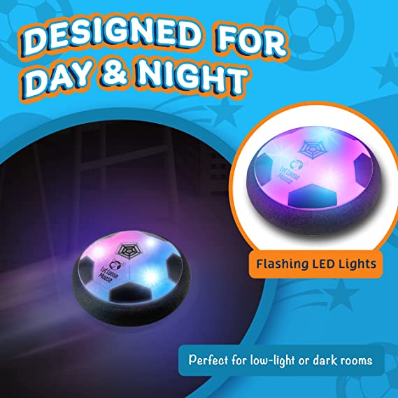 Hover Soccer Ball Toys Led Light Flashing Ball Air Power Football Toys Home Game Gliding Soccer Stress Indoor Balls Boy