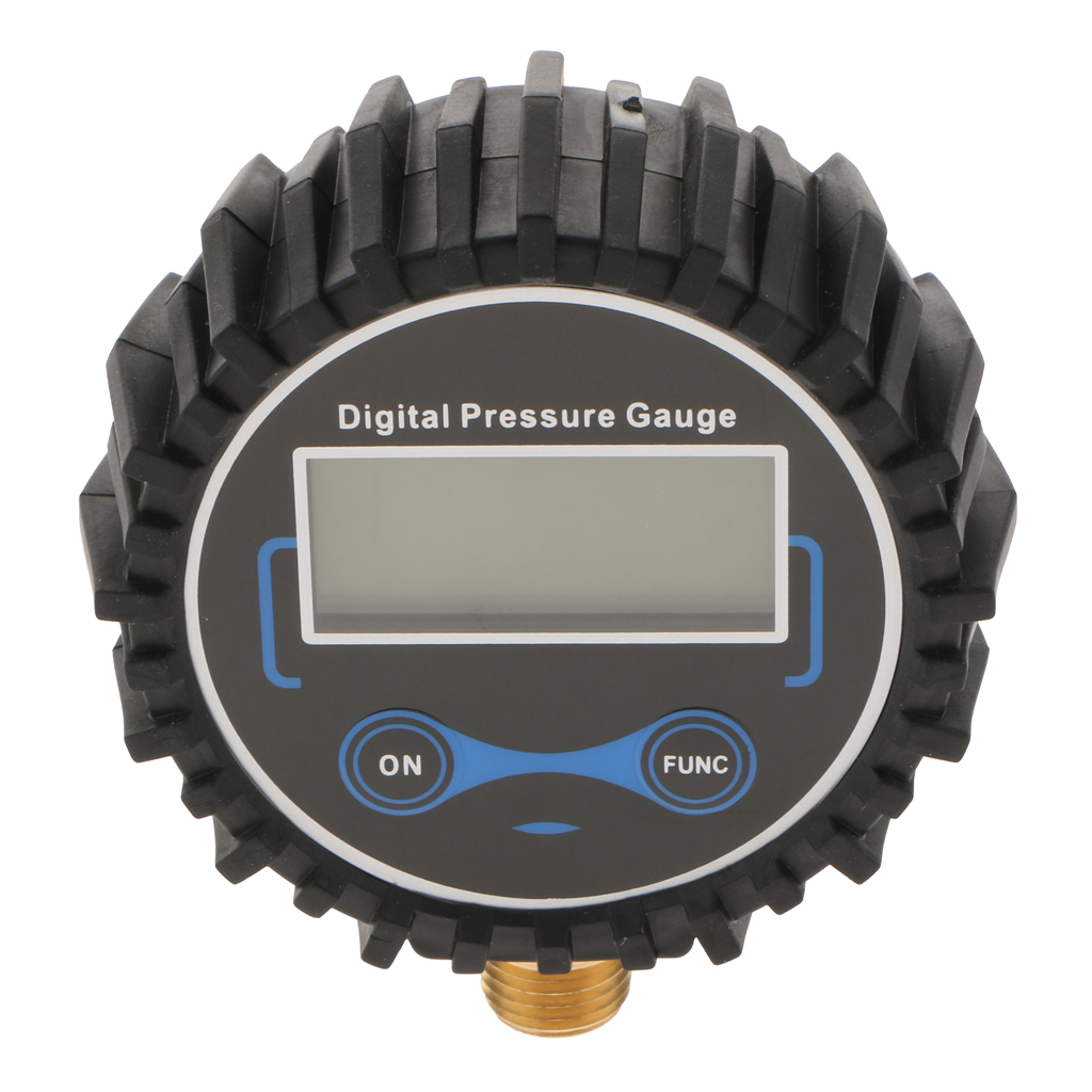Digital Tire Inflator Pressure Gauge, 200 PSI LED Screen Black