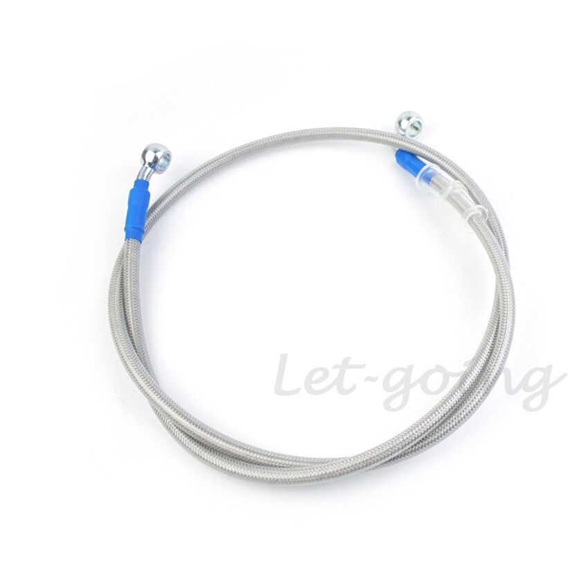 Moto  an3 1/8 &quot; teräs punottu taka etujarruletku kytkin moottoripyörän hydrauliöljyputki linja 28 90 astetta  m10 banjo atv pitbike