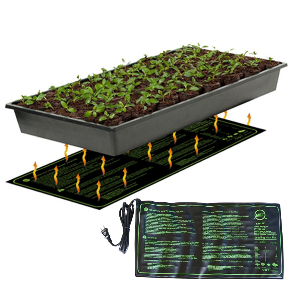 Seedling Heat Mat 110/120/220/230V Seed Germination Growth Heat Mat Plant Potted Bonsai Keep Warm Pad Garden Supplies US UK