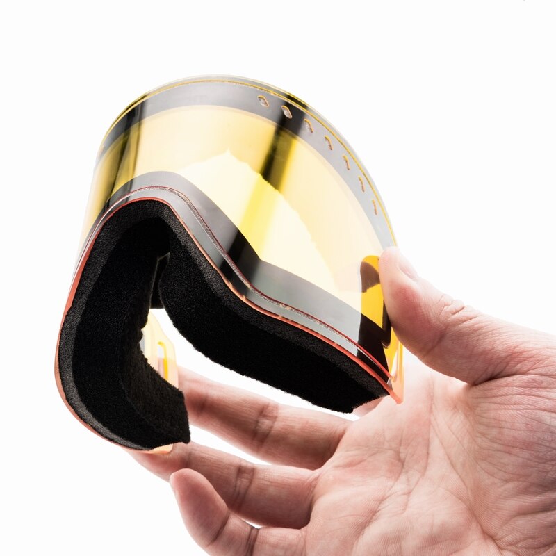 Elax nova marca dupla camada anti-nevoeiro óculos de esqui máscara de esqui óculos de neve snowboard googles homem mulher snowmobile eyewear