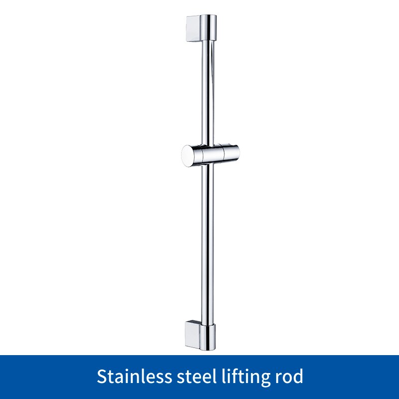 Shower Slide Bar Soap Dish Bathroom Extension Shower Adjustable Sliding Bar Set With Soap Dish Chrome: Slide Bar Only