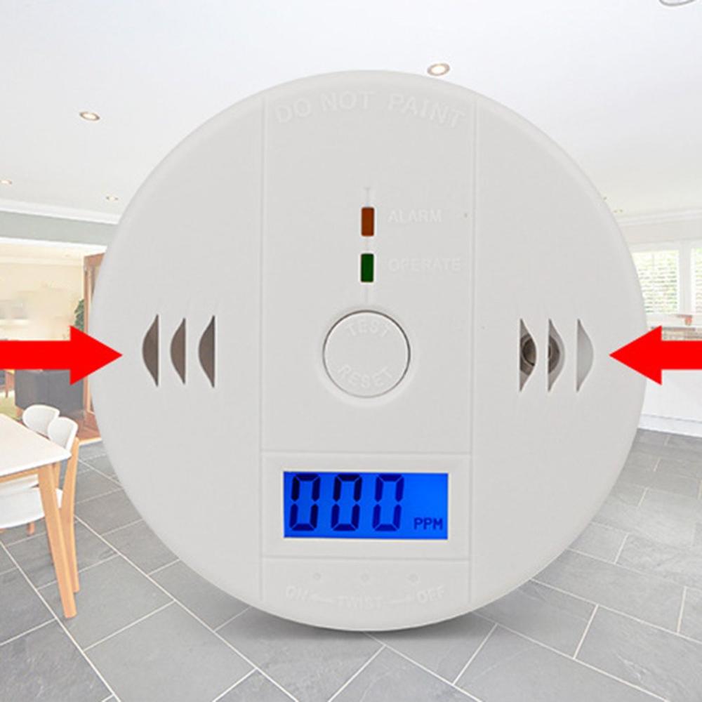 Koolmonoxide Alarm Co Sensor Vergiftiging Waarschuwing Alarm Detector Ingebouwde 85dB Sirene Geluid Indoor Honingraat Kolen Detector Lek