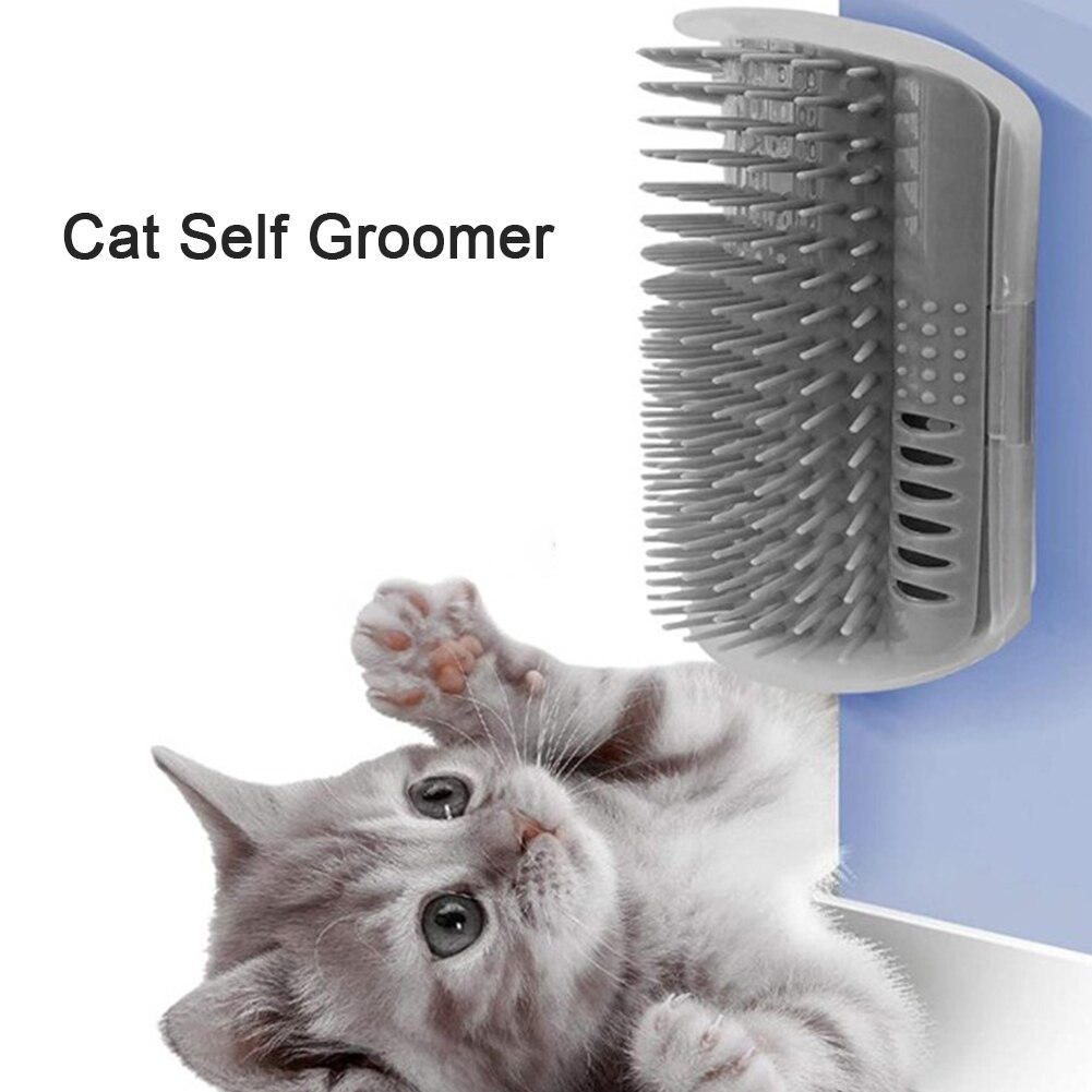 Strumento per prurito gattino solletico forniture per animali domestici spazzola per massaggi gioca a pettine gatto morbido se stesso toelettatore accessori per angoli a parete sfrega cucciolo