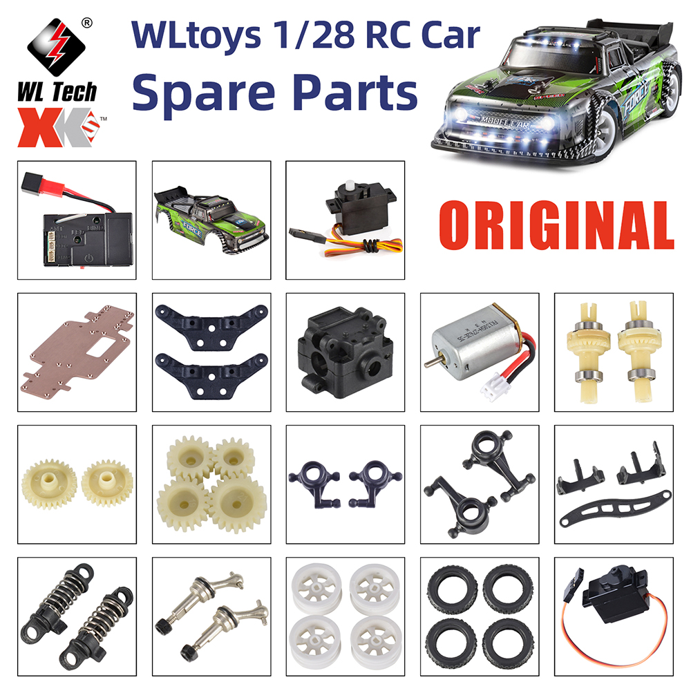 Originele Wltoys muggenauto 1:28 284131 K989 K969 K979 Auto Accessoire Shell/Motor/Ontvanger Board/Differentieel/Servo RC Auto Onderdelen