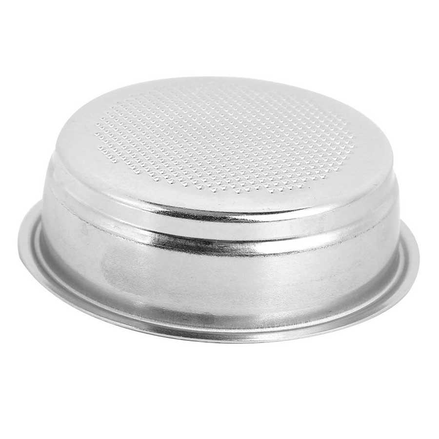 Filtre à café réutilisable en acier inoxydable, monocouche, 51mm, Machine à café, passoire, bol, adapté aux fournitures de café en argent