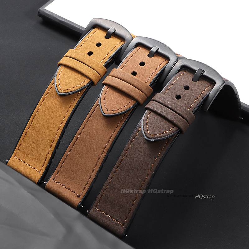 Quick Release Leather Watch Band Bracelet 20mm 22mm Replacement Wrist Straps Watchbands for Galaxy Wrist Band Women Men Belt