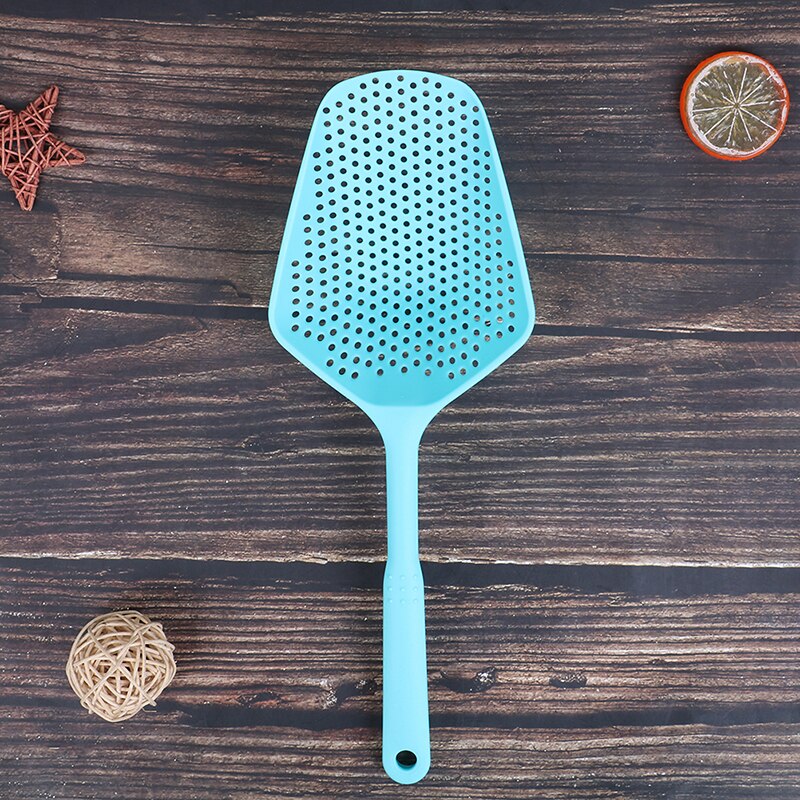 1 pièces Portable maison cuisine outils légumes Scoop eau passoire en plastique Scoop passoire accessoires de cuisine Gadgets Drain: Bleu