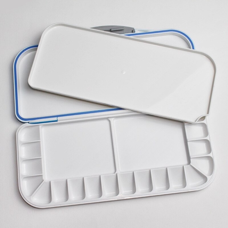 Aquarel Hydraterende Kleur Doos Anti-Lekkage Seal Hydraterende Schets Verf Doos 18 Grid Kleur