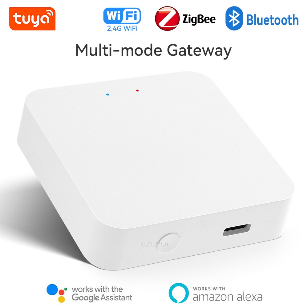 Tuya Smart Home Multi-mode WiFi ZigBee Gateway Hub Bridge Smart Life Wireless Remote Controlle Voice Control for Alexa Google