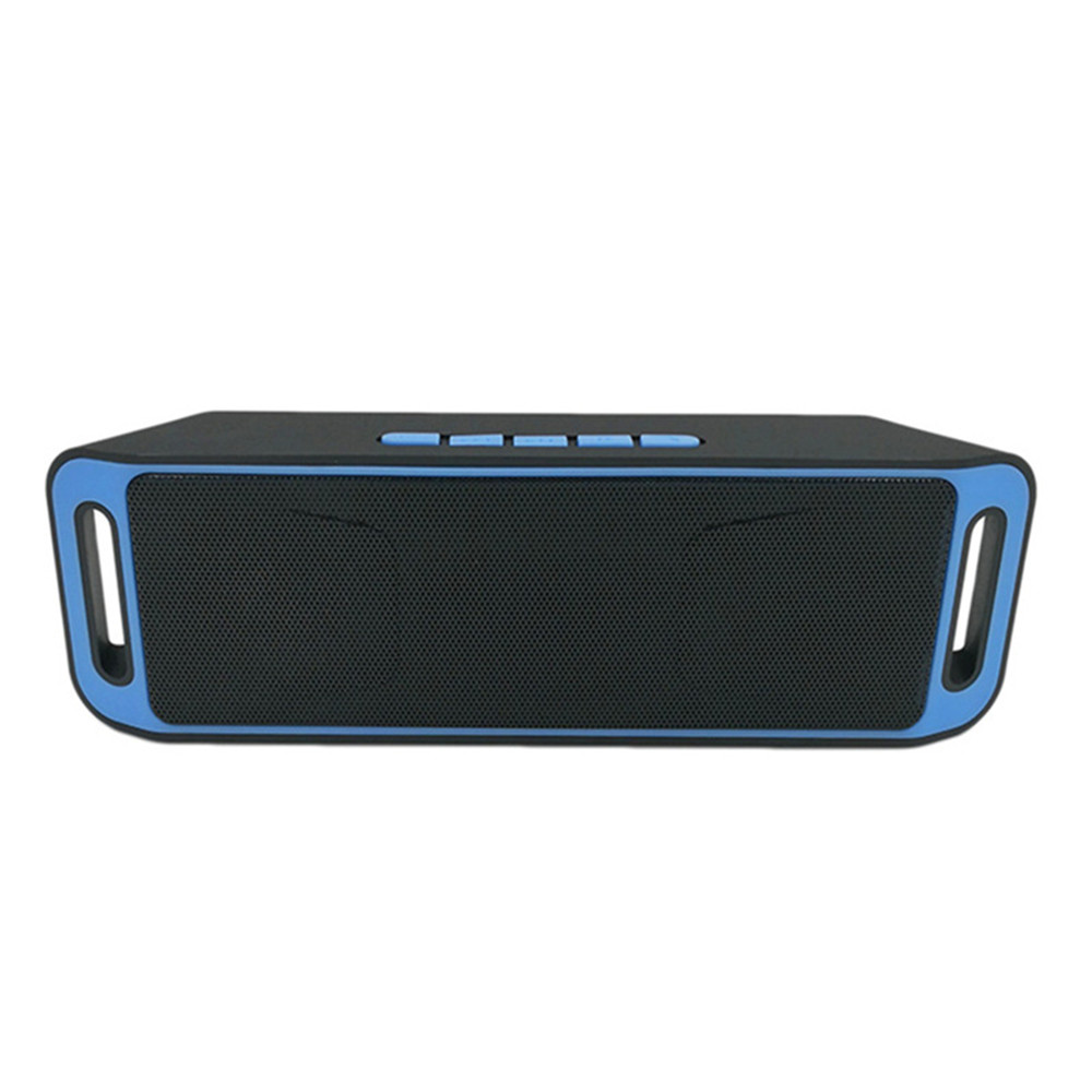 Portable Bluetooth Speaker Wireless Stereo with HD Audio and Enhanced Bass Built-In Dual Driver Support TF FM Hands Free Call: Blue