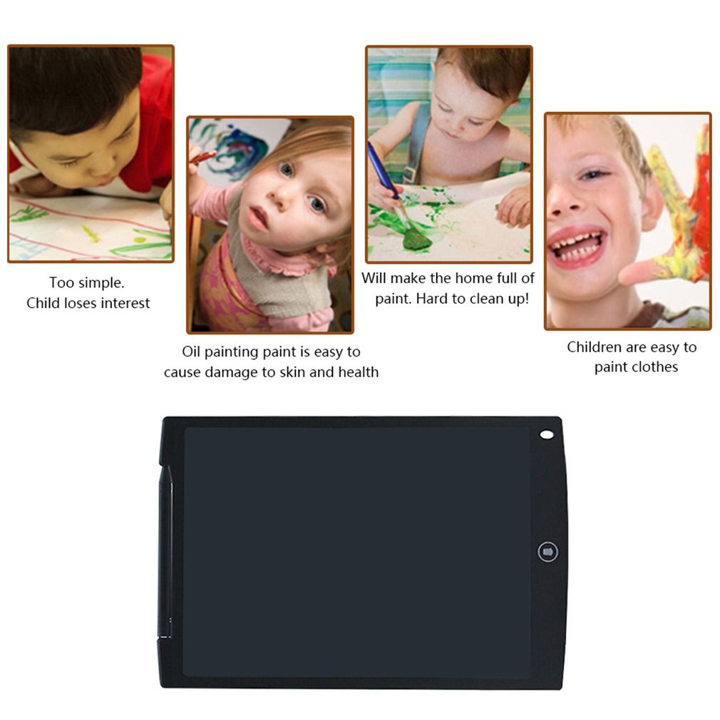 Writing Drawing Tablet 8.5/12 Inch Notepad Digital LCD Graphic Board Handwriting Bulletin Board for Education Business