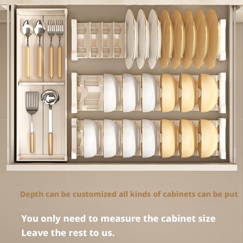 Pojemnik robić szuflady kuchennej, przegródka robić szafki, wbudowany stojak na naczynia, organizer na miski, pałeczki, talerze, uchwyt na sztućce, ociekacz na naczynia.