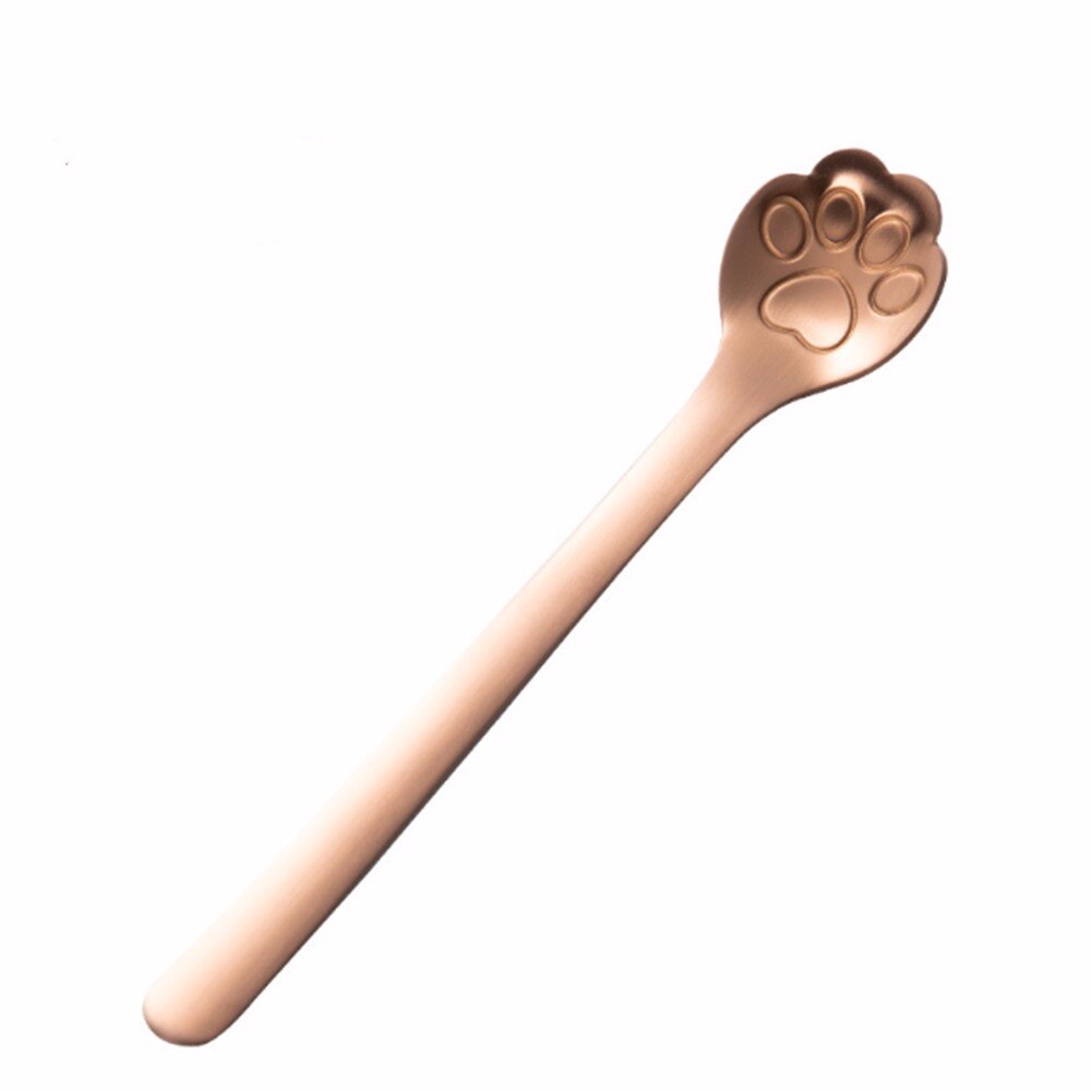 Goud Kat Klauw Mini Creatieve Koffie Roestvrij Stalen Lepel Dessert Snoep Thee Lepel Drinken Servies Keuken Gadget: 5