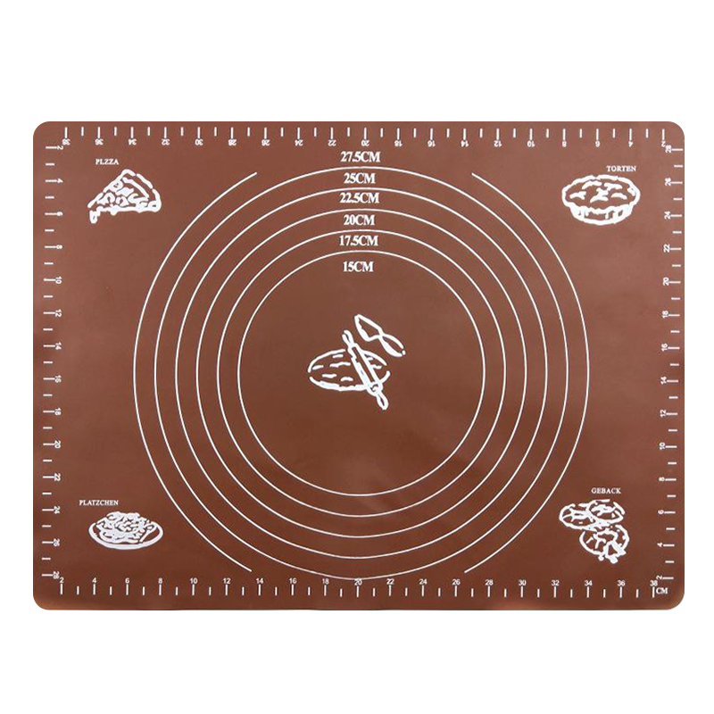 Silicagel Gebak Bakken Rolling Cut Mat Clay Fondant Ice Cake Deeg Pad Bakken Gebak Rolling Mat Bakvormen Liner Keuken tool: 05 Coffee