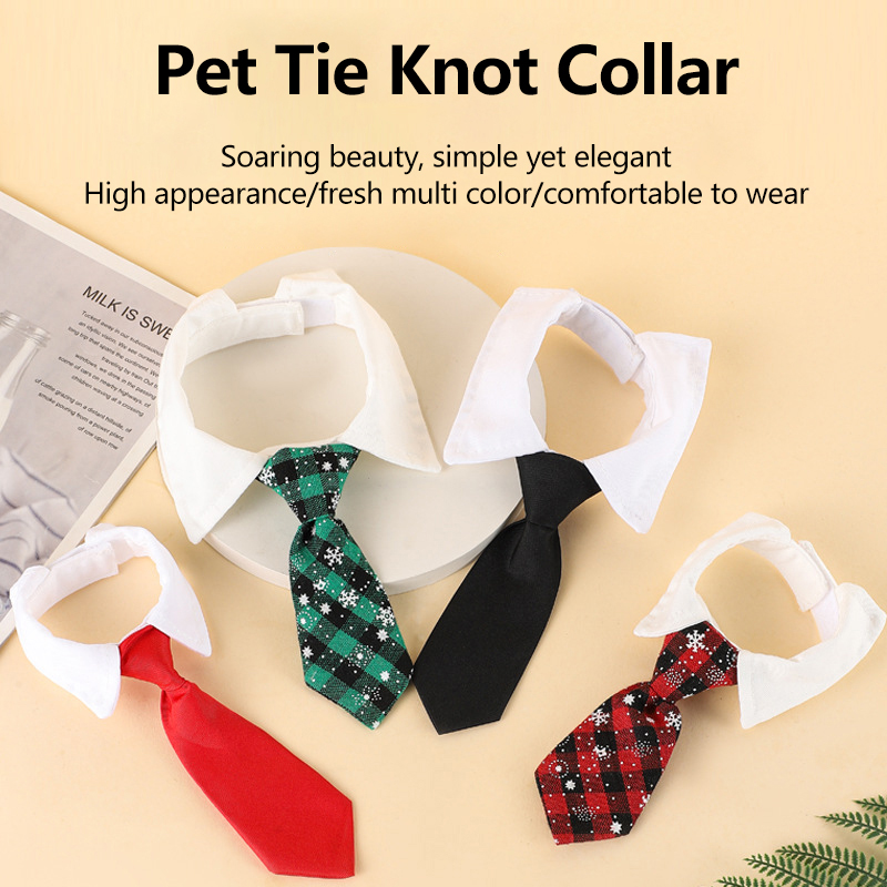 Pet Dog Cat Formal Necktie Dog Cat Tuxedo Bow Tie Collar Pet Accessories Adjustable Dog Cat Wedding Tie Pet Supplies