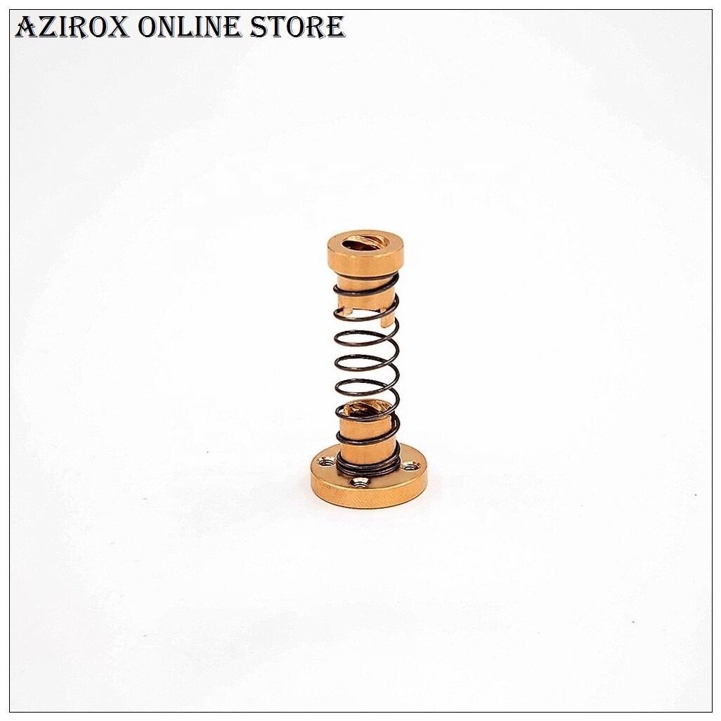 AZIROX higy T8mm 3D Printer Anti Backlash Spring Loaded Nut Lead Threaded Screw Elimination Gap nut