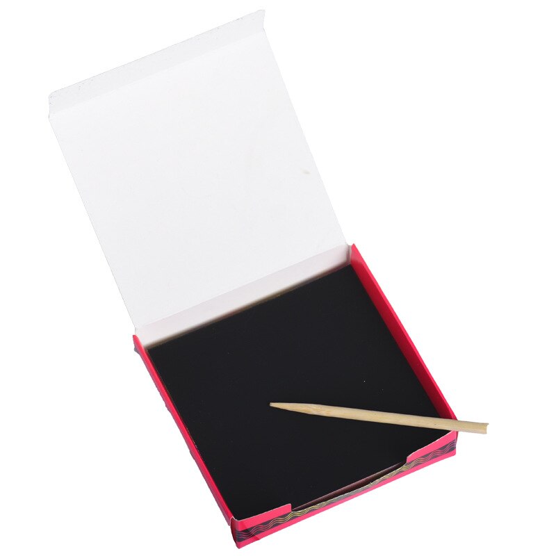 Rainbow Scratch Art Mini Notes With Wooden Stylus Scraping Drawing Toys Arts And Crafts For Girls Stocking Art YJN