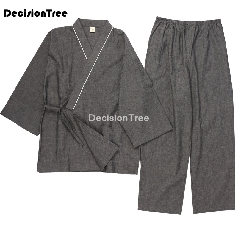 2022 pyjamas men sleepwear japanese kimono pajamas sets shorts homewear bathrobe loose bathrobes v-neck kimono pijama