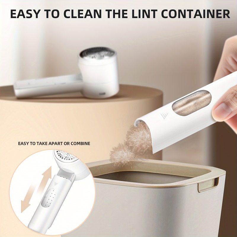 Eliminador de pelusas eléctrico, afeitadora de tela recargable por USB, máquina para quitar pelusas y pellets para ropa, suéter, recortador de bolas de pelo