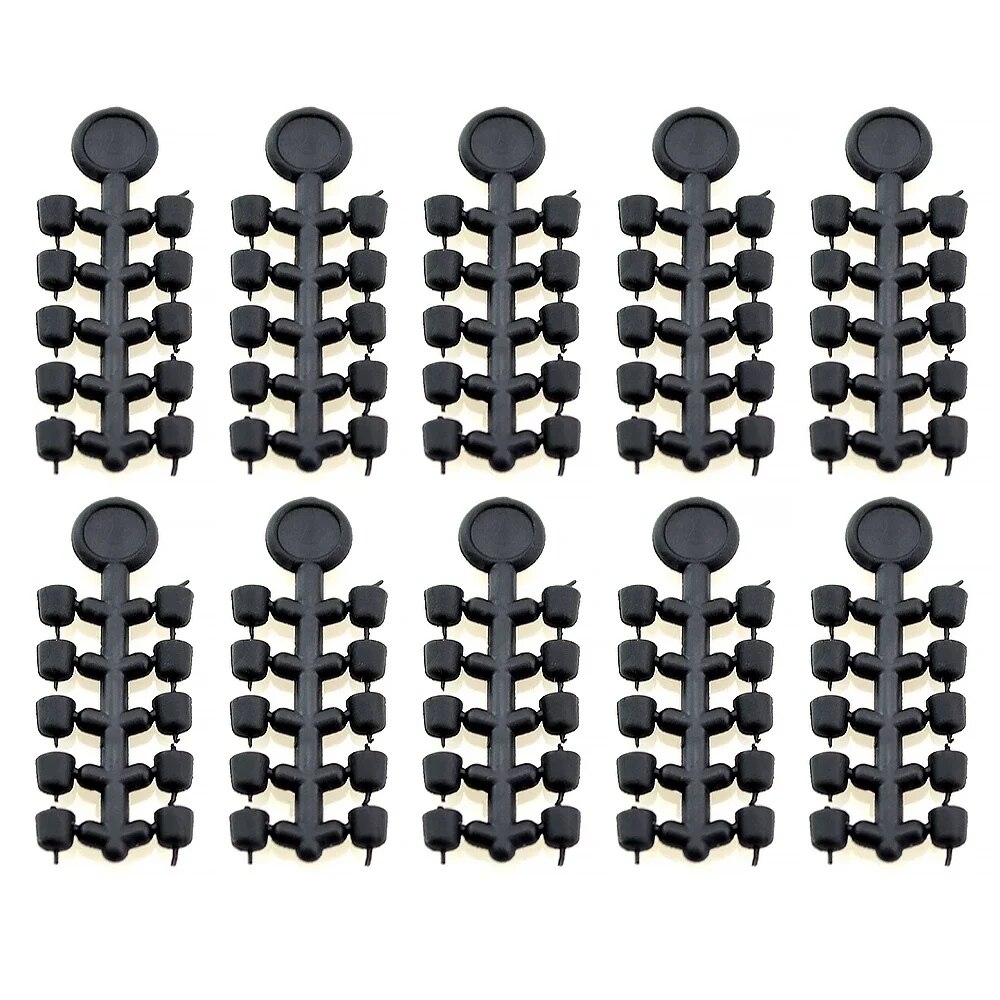 Hirisi 50 Stuks Rubber Kralen Voor Karper Vis Haak Karper Vissen Accessoires Vis Haak Stoper 20 Stuks Vissen Boilie Schroef Chod Rigs: Rood