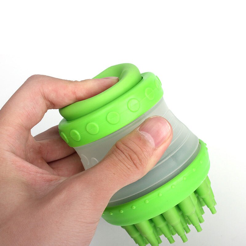 Dog Bath Brush Comb Grooming Multifunction Silicone Pet Brush Bath Tools for Dog Shampoo Press Bath Brush