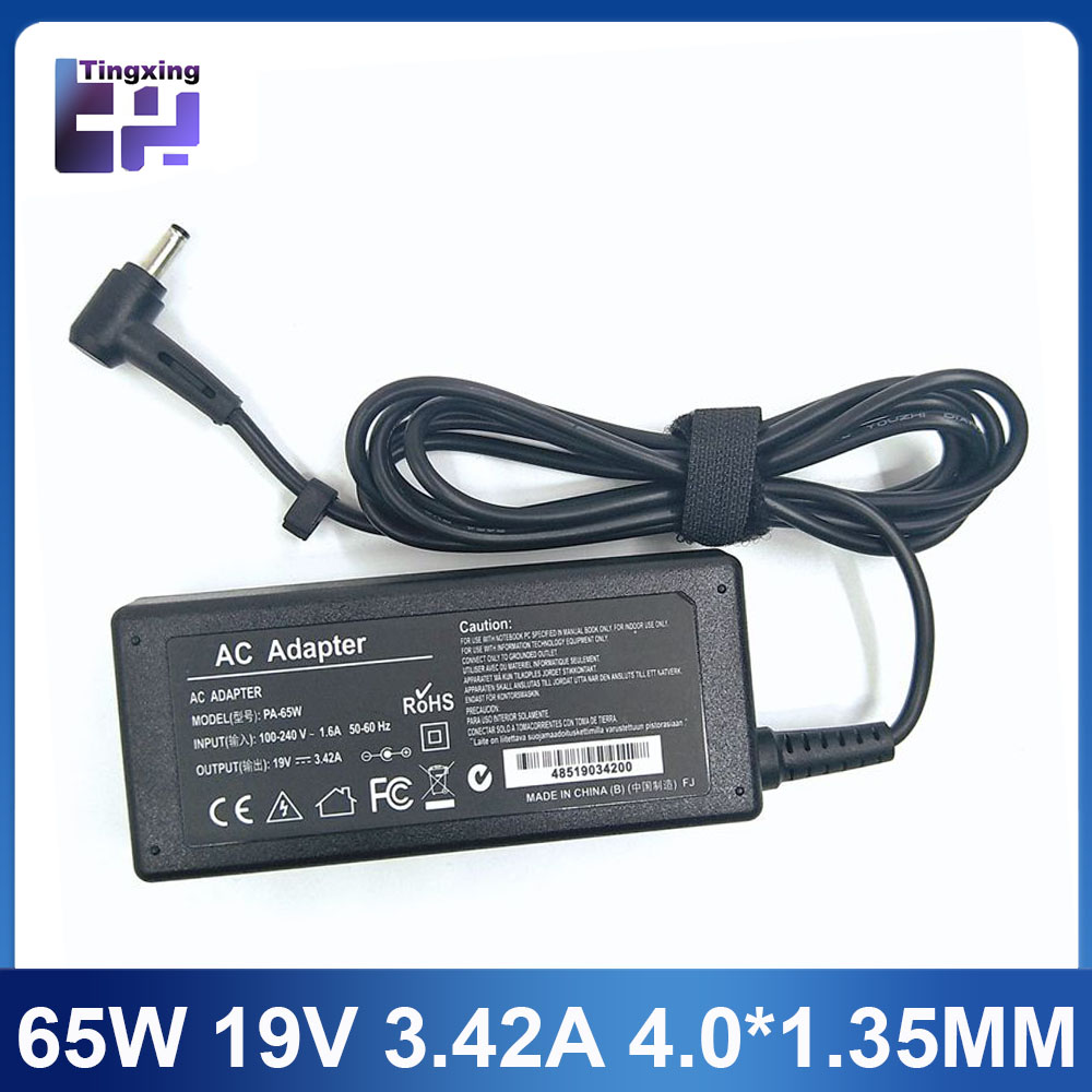 Chargeur d'alimentation pour ordinateur portable, 19V, 3,42 a, 65W, 4.0x1.35, adaptateur pour Asus Zenbook UX32VD UX305CA ux31a x201e ux305f s200e ADP-65DW