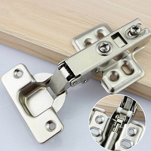 1PC Safety Door Hydraulic Hinge Soft Close Full Cover Hinge For Kitchen Cabinet Cupboard