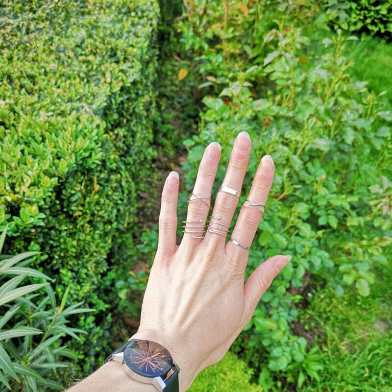 6 Teile/satz frauen Ring einstellen retro Übertrieben Gemeinsamen Ringe Für Frauen Kreuz Zwischen Frühling Ring Einzigen Ring Frauen Ringe