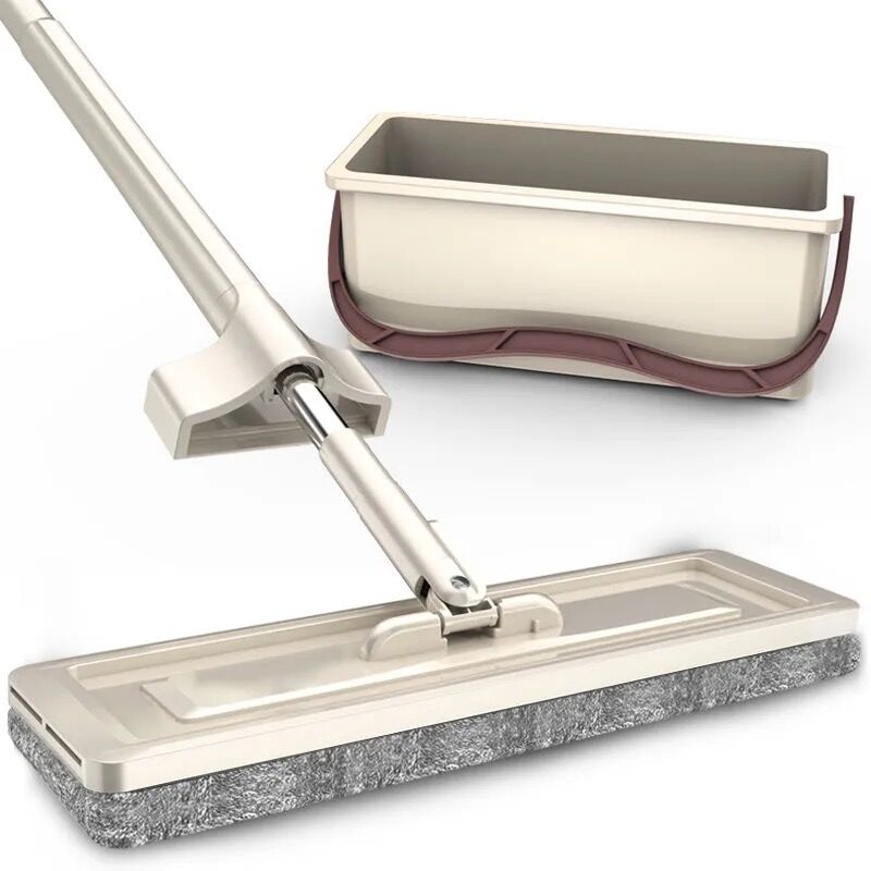 Serpillière magique autonettoyante 32cm, serpillière plate rotative en microfibre pour le lavage du sol, outil de nettoyage à domicile, accessoires de salle de bains