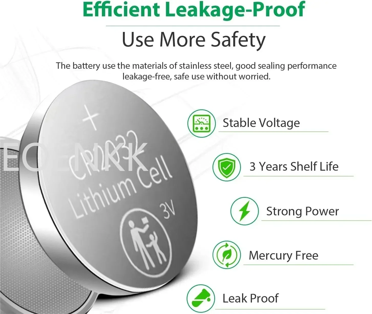 Bateria de lítio cr2032 3v dl2032 ecr2032 cr 2032, célula de botão para relógio, calculadora de brinquedo, carro, chave de controle remoto, eletrônica