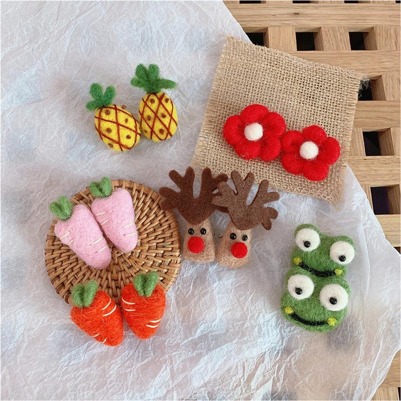 Broche de fieltro en forma de flor para niños, alfileres adorables con broche para niños, ropa de ramillete, 5 uds.