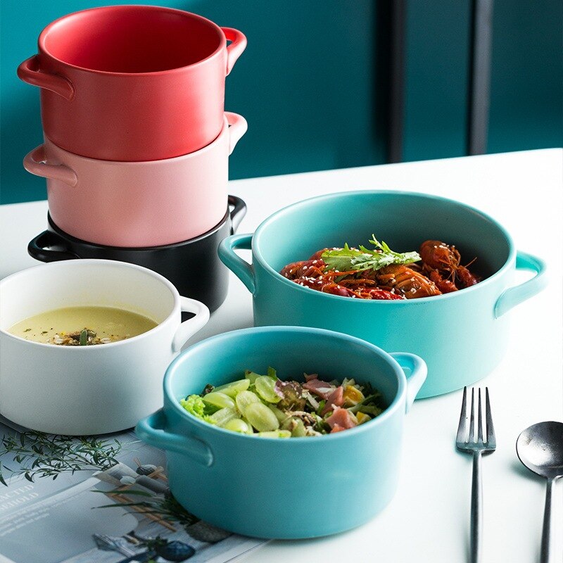 Chinese Stijl Creatieve Keramische Rechte Lichaam Soeppan Eenvoudige Huishoudelijke Soeppan Keuken Hotel Servies Set