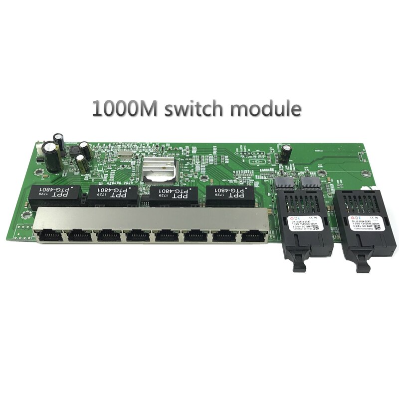 Reverse PoE 10/100/1000M Gigabit Ethernet Switch Fiber Optische Single ...