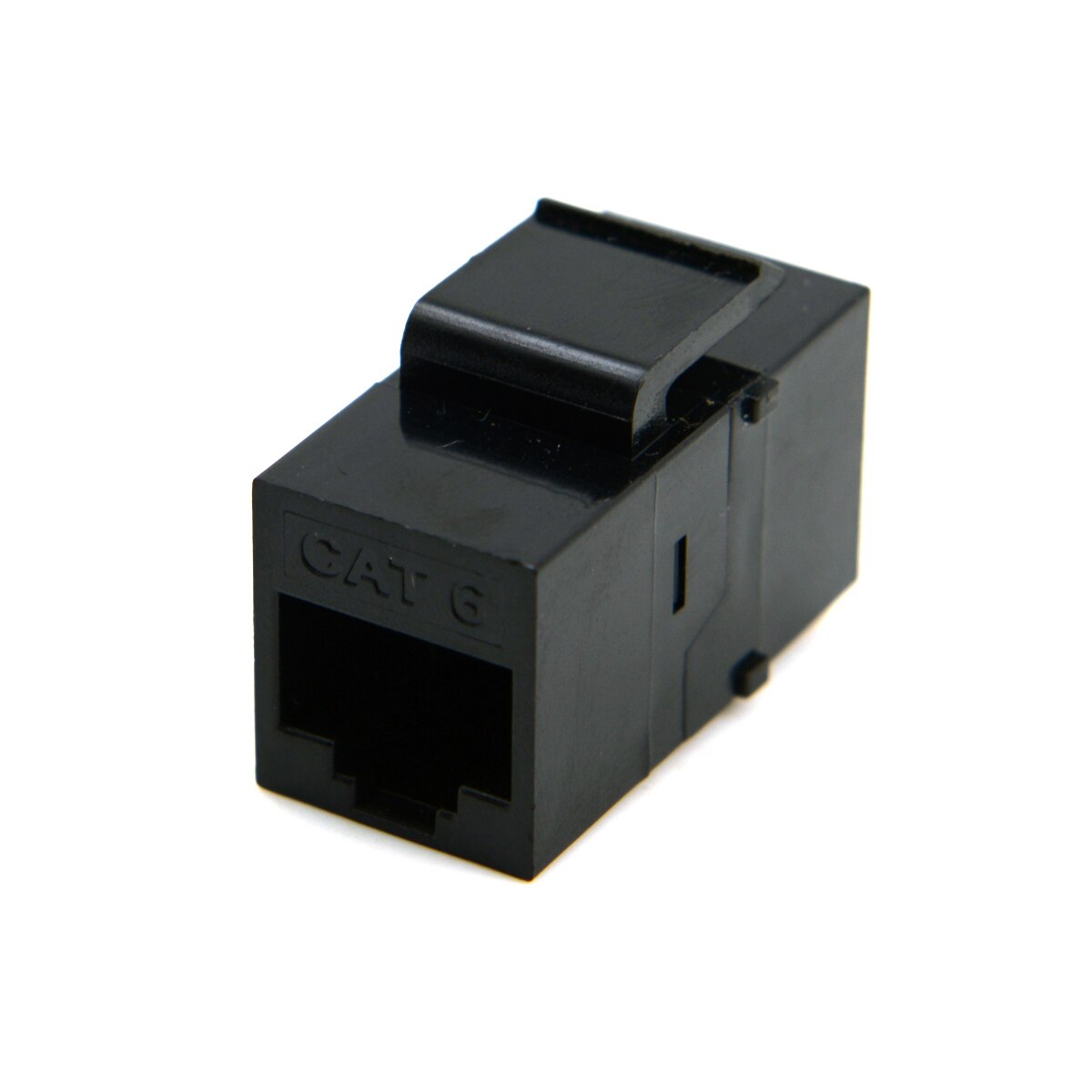 Chenyang Cable UTP CAT6 Keystone Coupler RJ45 Female to Female UTP CAT6 Keystone inline Coupler Black Color