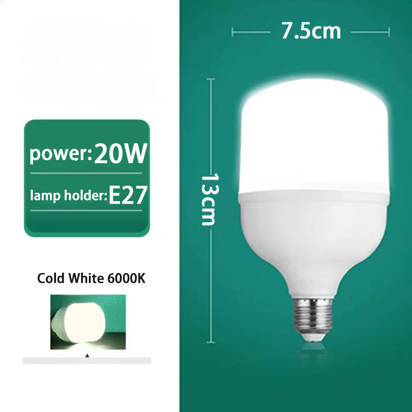 Bombillas LED grandes E27 20W 30W 40W 50W luces de boca de tornillo lámpara de ahorro de energía Interior sala de estar dormitorio iluminación de oficina: YELLOW / Rojo