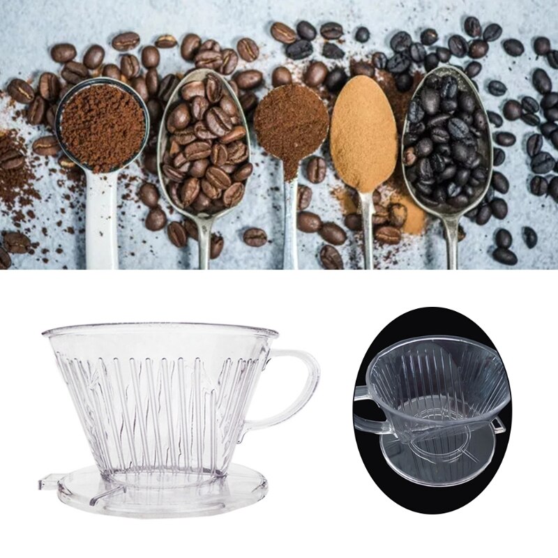 Hand Brewed Reusable Coffee Filter Cup Dripper Cone Shape Coffee Maker Practical Pour Over Serving Mug Cafe Filters Coffee Appli