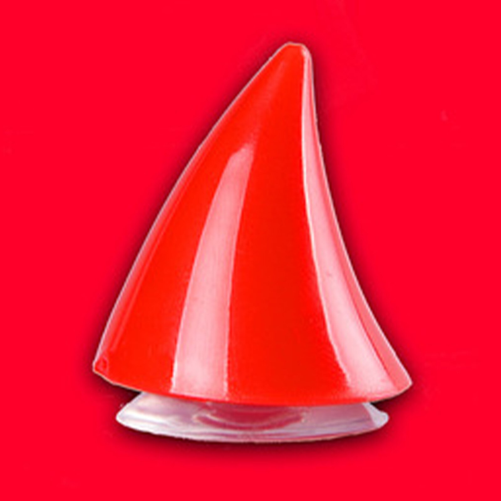 Cuerno suave de goma para casco de motocicleta, accesorios de decoración de esquina de plástico resistente, ventosa de silicona, 1 unidad